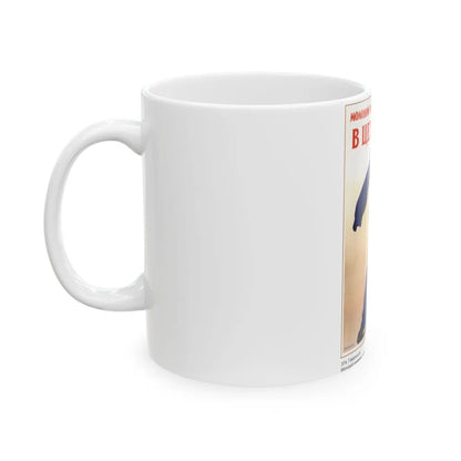 Soviet Era Poster 594 - White Coffee Mug-Go Mug Yourself