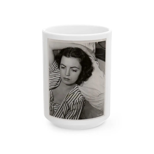 Faith Domergue #207 (Vintage Female Icon) White Coffee Mug-15oz-Go Mug Yourself