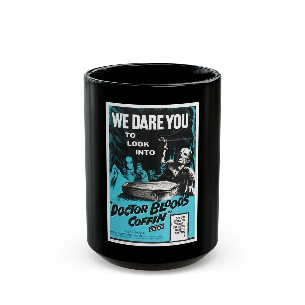 DOCTOR BLOOD'S COFFIN 1961 Movie Poster - Black Coffee Mug-15oz-Go Mug Yourself