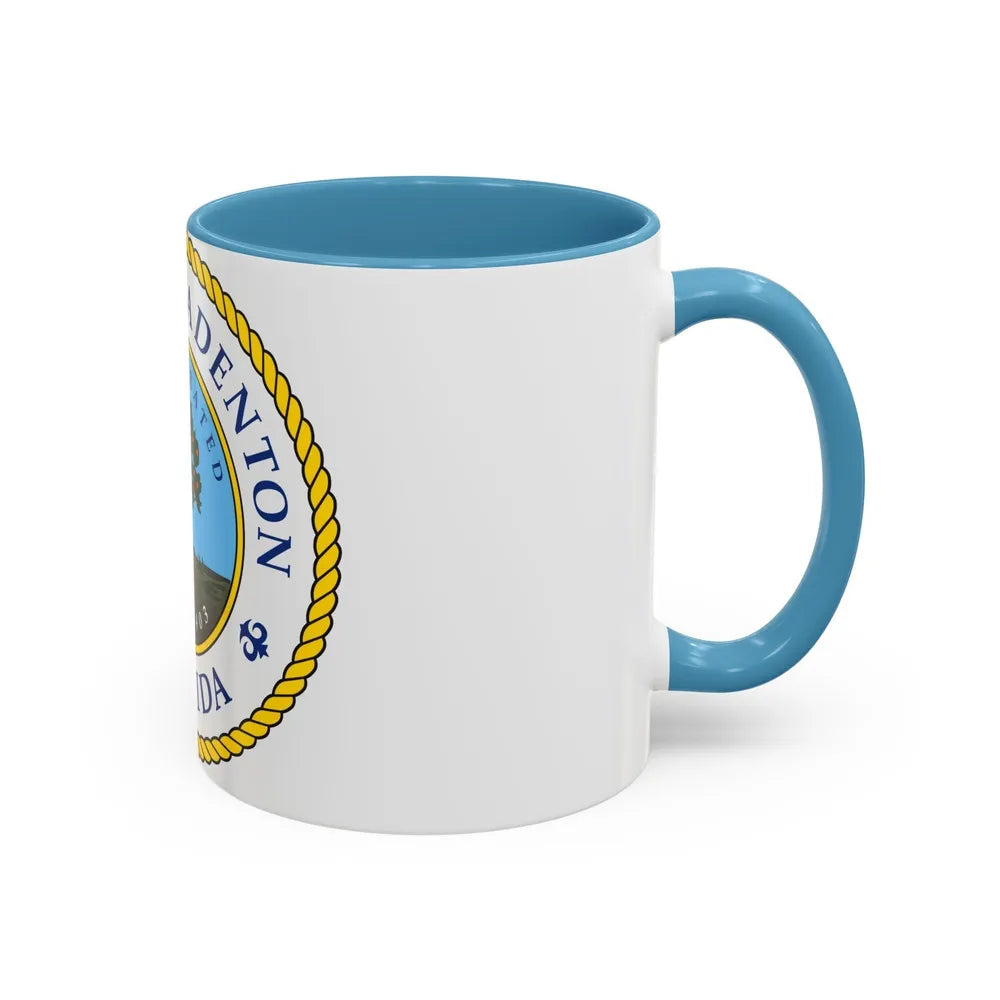 Seal of Bradenton Florida - Accent Coffee Mug-Go Mug Yourself