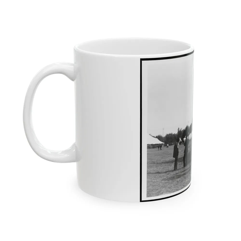 Encampment Of The G.A.R. In Washington, D.C. With Washington Monument In Background (U.S. Civil War) White Coffee Mug-Go Mug Yourself