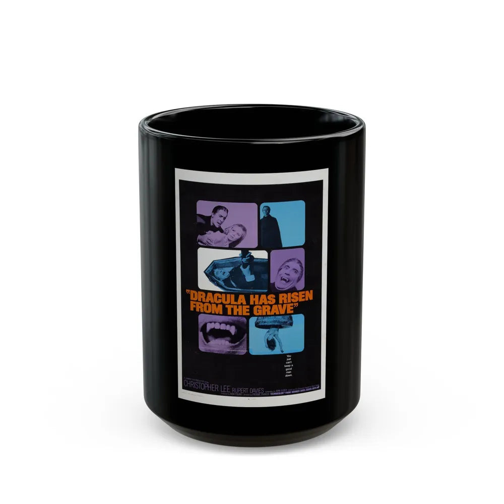 DRACULA HAS RISEN FROM THE GRAVE (2) 1968 Movie Poster - Black Coffee Mug-15oz-Go Mug Yourself