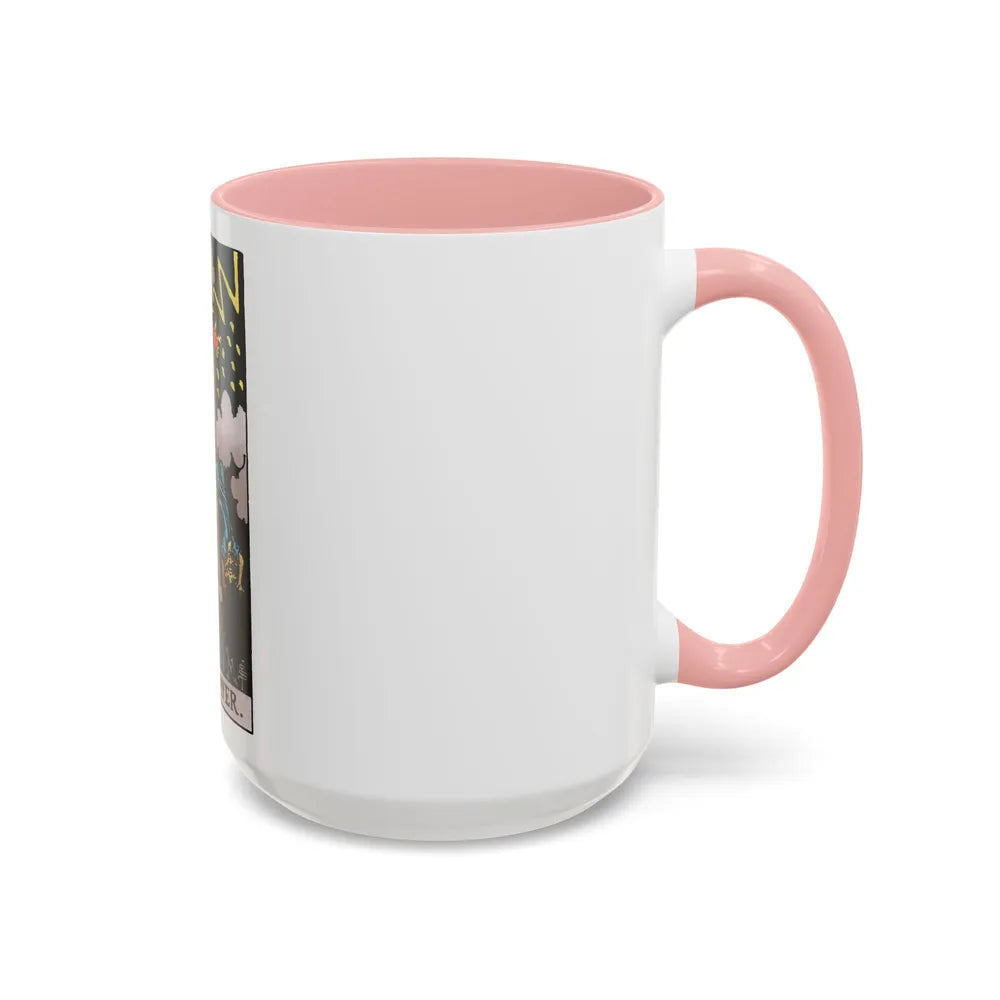 The Tower (Tarot Card) Accent Coffee Mug-Go Mug Yourself