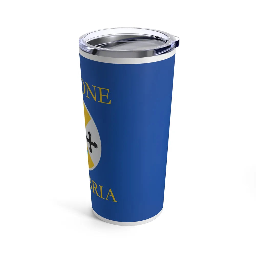 Flag of Calabria Italy - Tumbler 20oz-Go Mug Yourself