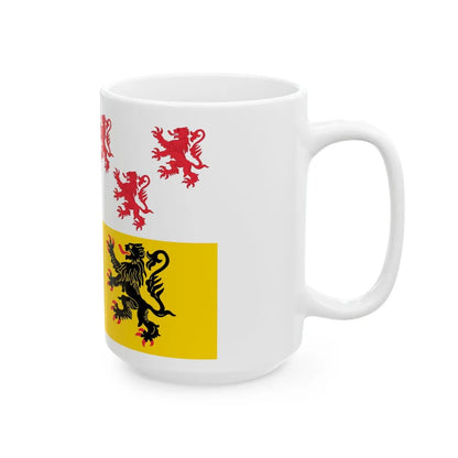 Flag of Hauts de France France 2 - White Coffee Mug-Go Mug Yourself