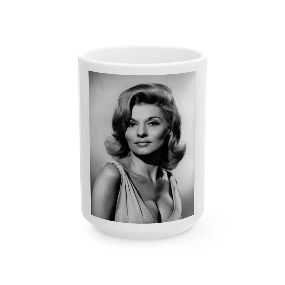 Nancy Kovack #39 (Vintage Female Icon) White Coffee Mug-15oz-Go Mug Yourself