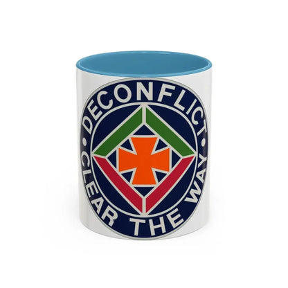 58th Air Traffic Control Battalion (U.S. Army) Accent Coffee Mug 11oz Light Blue - Go Mug Yourself
