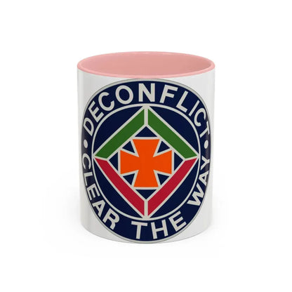 58th Air Traffic Control Battalion (U.S. Army) Accent Coffee Mug 11oz Pink - Go Mug Yourself