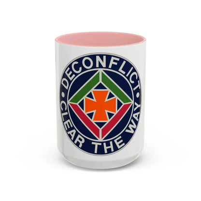 58th Air Traffic Control Battalion (U.S. Army) Accent Coffee Mug 15oz Pink - Go Mug Yourself