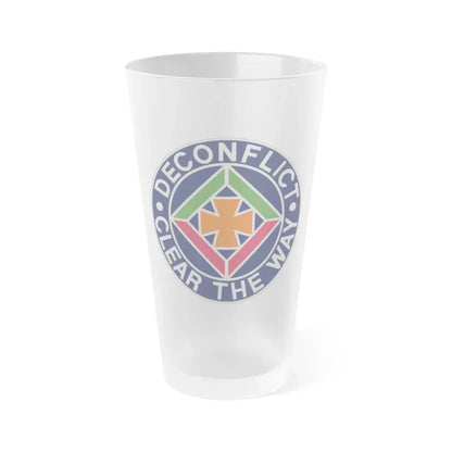 58th Air Traffic Control Battalion (U.S. Army) Frosted Pint Glass 16oz Default Title - Go Mug Yourself