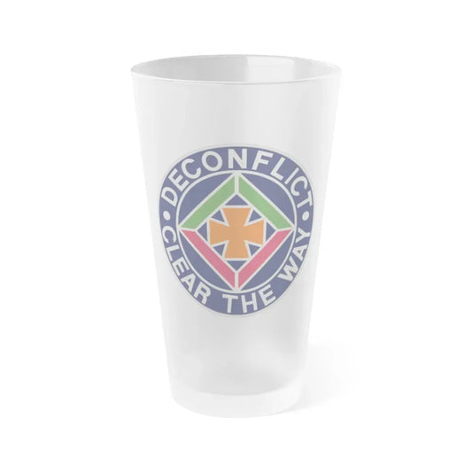 58th Air Traffic Control Battalion (U.S. Army) Frosted Pint Glass 16oz Default Title - Go Mug Yourself