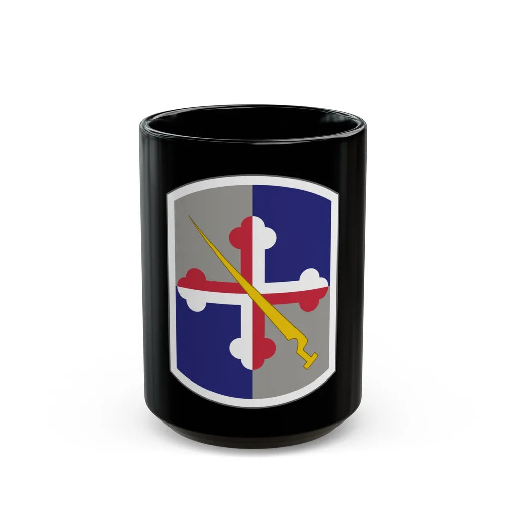 58th Infantry Brigade SSI (U.S. Army) Black Coffee Mug-15oz-Go Mug Yourself