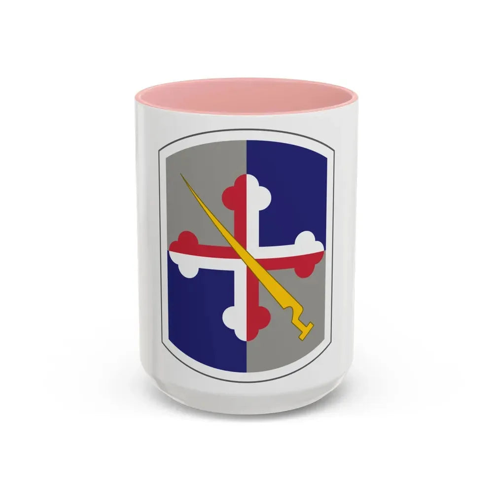 58th Infantry Brigade SSI (U.S. Army) Accent Coffee Mug 15oz Pink - Go Mug Yourself