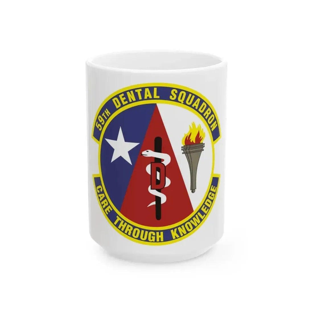 59 Dental Squadron AETC (U.S. Air Force) White Coffee Mug 15oz - Go Mug Yourself