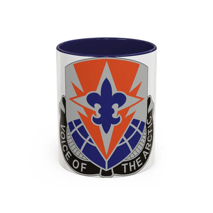 59 Signal Battalion (U.S. Army) Accent Coffee Mug-11oz-Navy-Go Mug Yourself