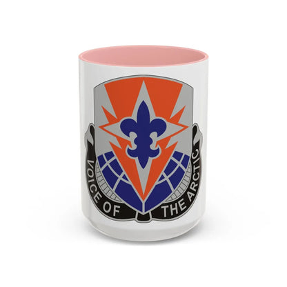 59 Signal Battalion (U.S. Army) Accent Coffee Mug-15oz-Pink-Go Mug Yourself