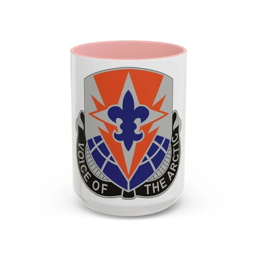 59 Signal Battalion (U.S. Army) Accent Coffee Mug 15oz Pink - Go Mug Yourself