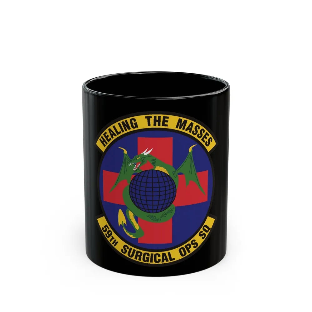 59 Surgical Operations Squadron AETC (U.S. Air Force) Black Coffee Mug-11oz-Go Mug Yourself