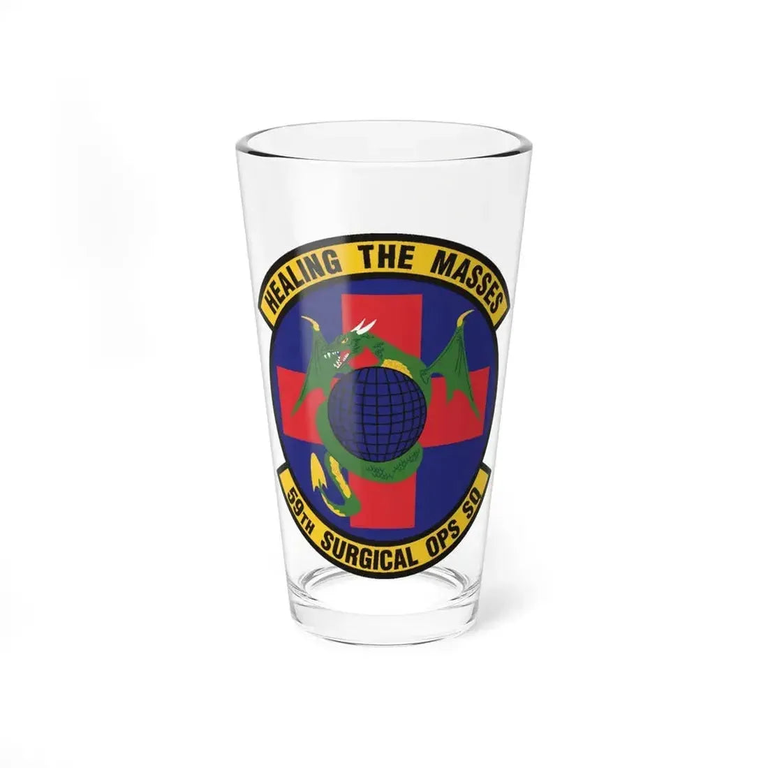 59 Surgical Operations Squadron AETC (U.S. Air Force) Pint Glass 16oz 16oz - Go Mug Yourself