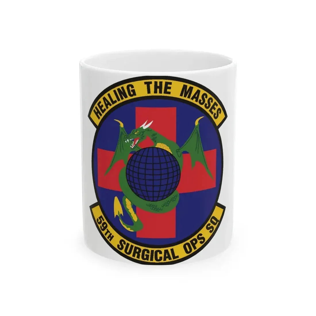 59 Surgical Operations Squadron AETC (U.S. Air Force) White Coffee Mug 11oz - Go Mug Yourself