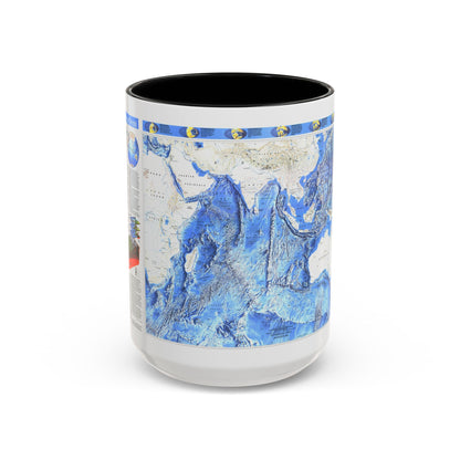 Indian Ocean (1992) (Map) Accent Coffee Mug