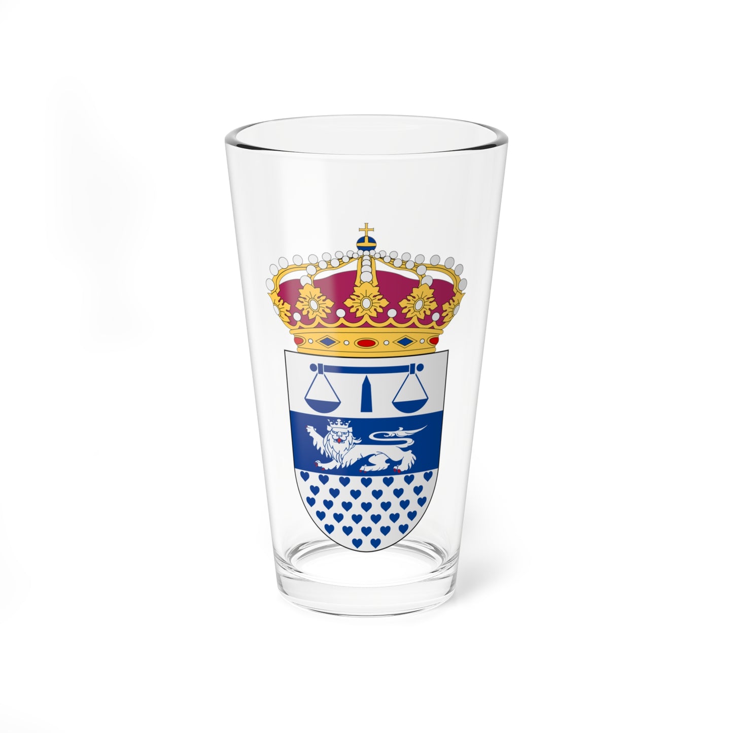 Varbergs tingsrätt vapen (Sweden) (Coat of Arms) Pint Glass 16oz