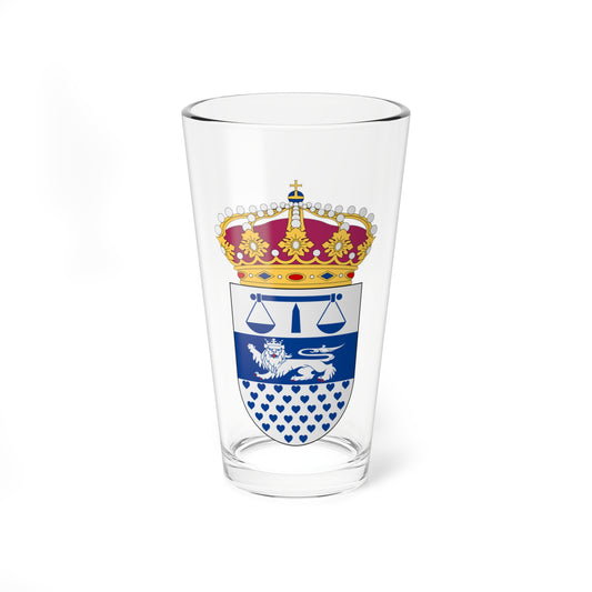 Varbergs tingsrätt vapen (Sweden) (Coat of Arms) Pint Glass 16oz