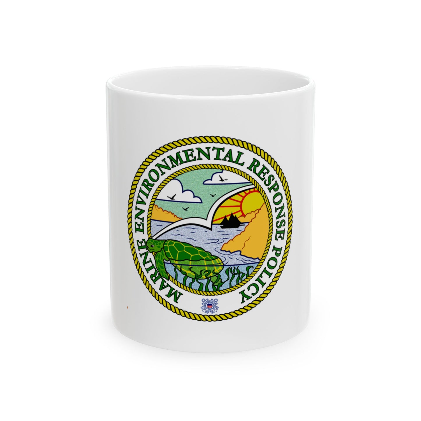 USCG Marine Environmental Resp Policy (U.S. Coast Guard) White Coffee Mug