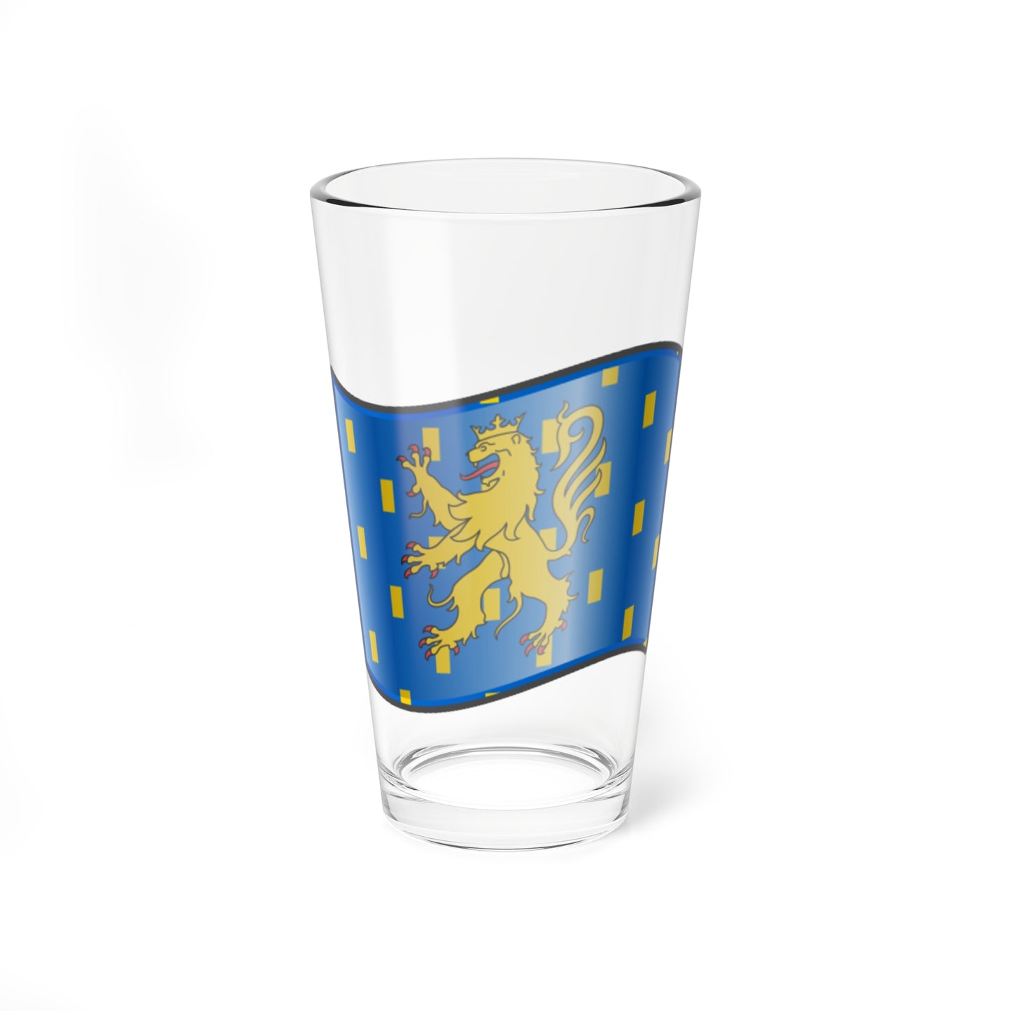 Nuvola Franche-Comte flag (France) Pint Glass 16oz