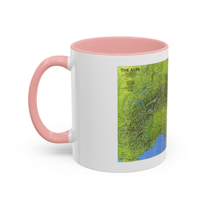 Alps, The (1985) (Map) Accent Coffee Mug