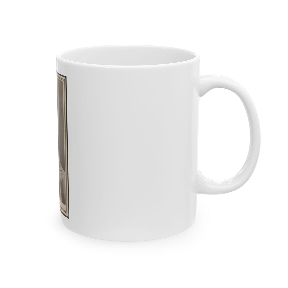Unidentified Man Seated At Table (U.S. Civil War) White Coffee Mug