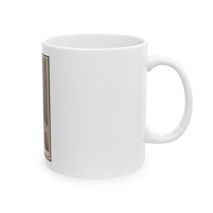 Unidentified Man Seated At Table (U.S. Civil War) White Coffee Mug