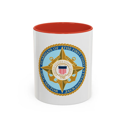USCG Sector Jacksonville Guardians of the first coast (U.S. Coast Guard) Accent Coffee Mug
