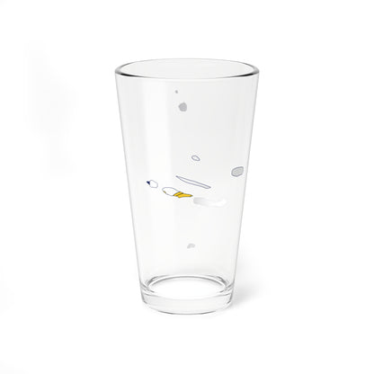 Flag-map of the Azores (Portugal) Pint Glass 16oz