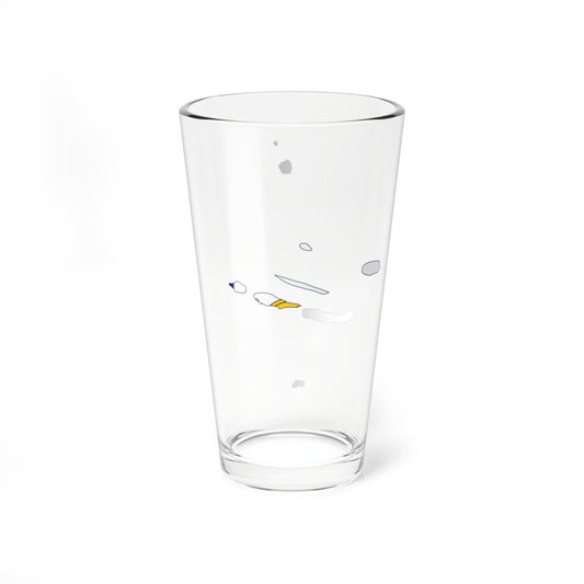 Flag-map of the Azores (Portugal) Pint Glass 16oz