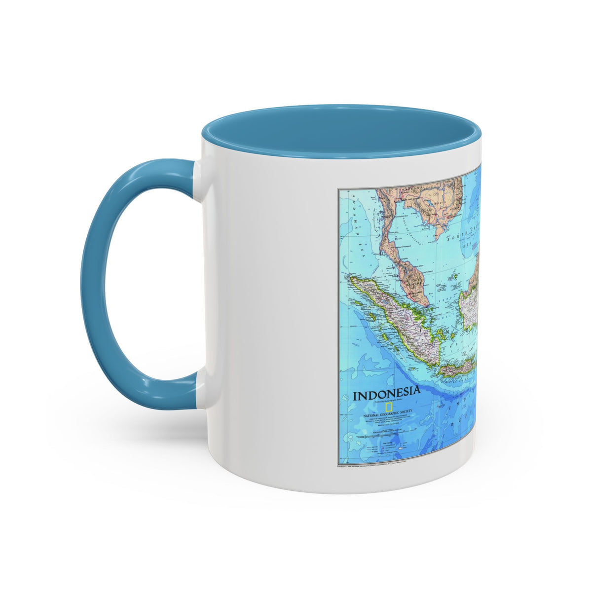 Indonesia 1 (1996) (Map) Accent Coffee Mug