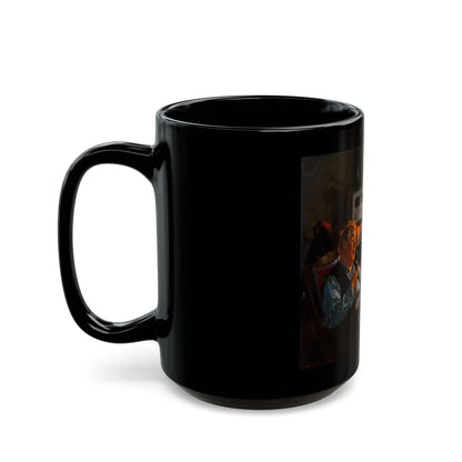 Elderly Couple - Black Coffee Mug-Go Mug Yourself