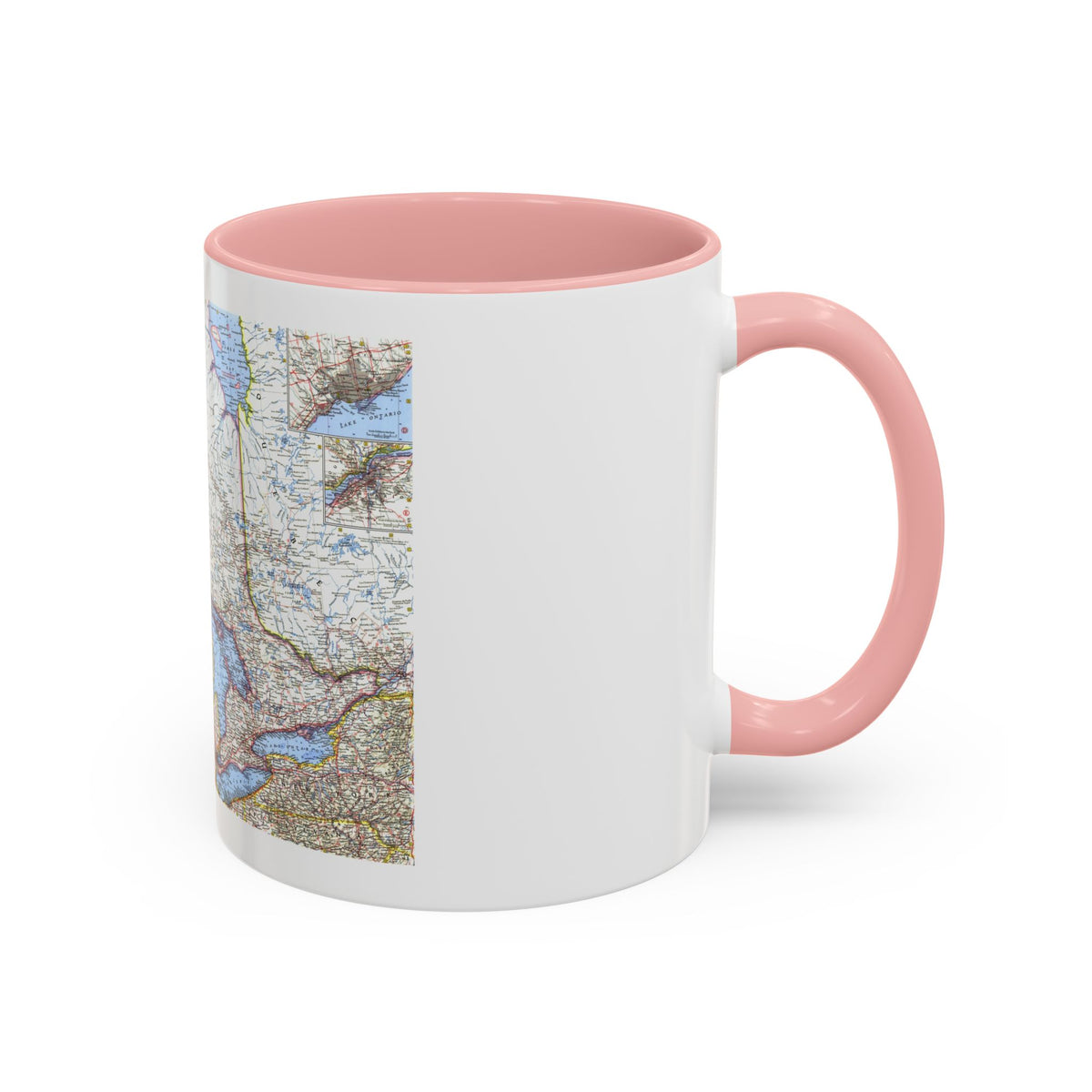 Canada - Central (1963) (Map) Accent Coffee Mug