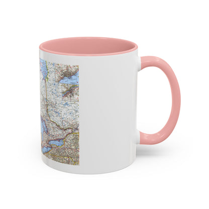 Canada - Central (1963) (Map) Accent Coffee Mug