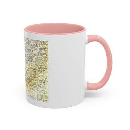 USA - Ohio Valley 1 (1985) (Map) Accent Coffee Mug