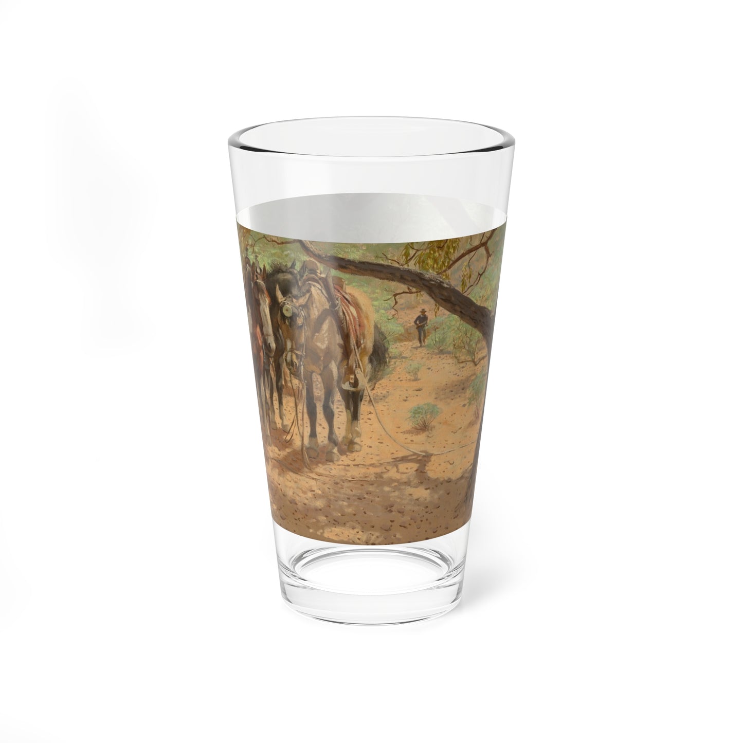 My Father and the Winning of the West, The Saturday Evening Post, 1955 (Magazine Illustration) Pint Glass 16oz