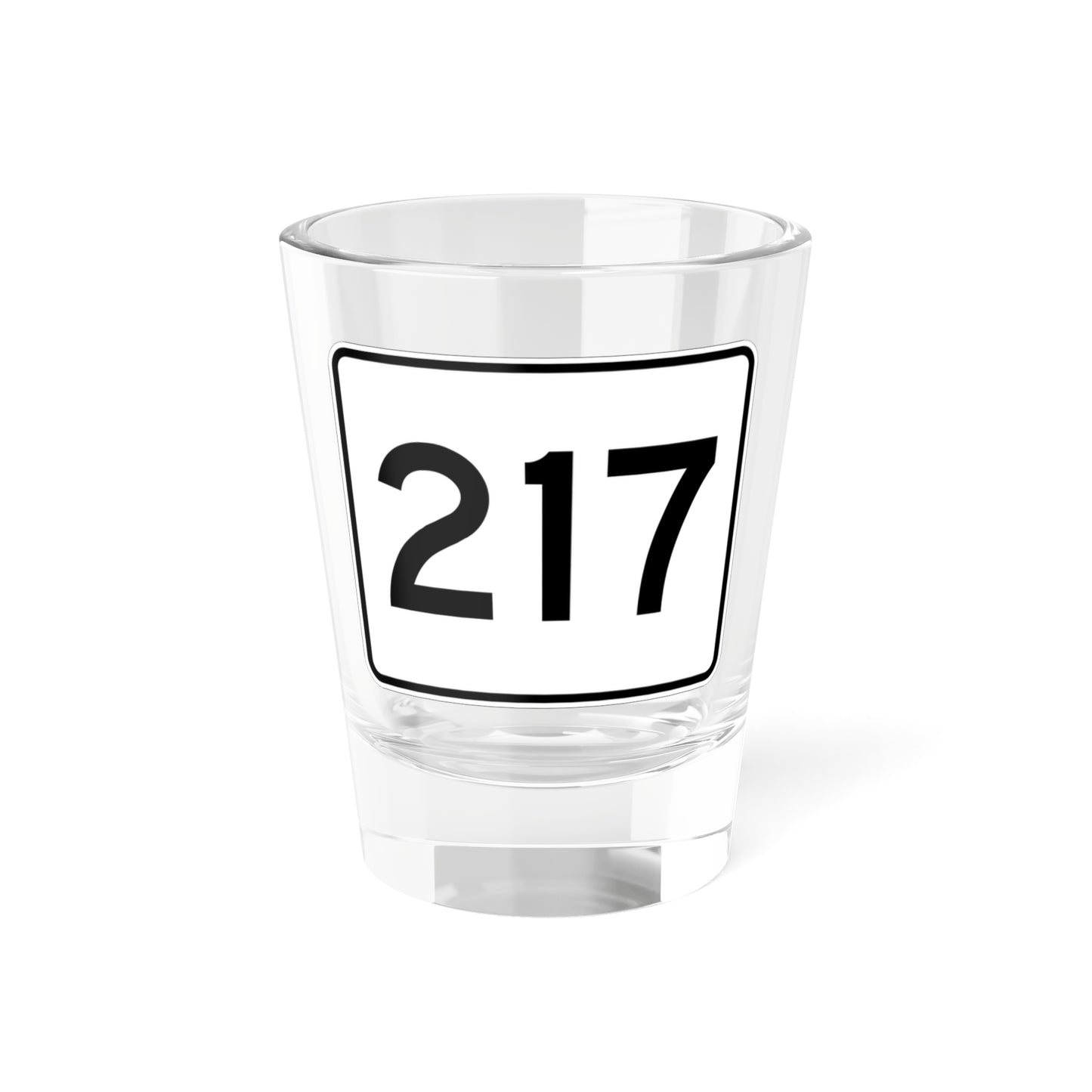 MA Route 217 (Massachusetts) (Road Sign) Shot Glass 1.5oz