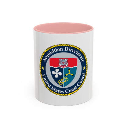 USCG Acquisition Directorate (U.S. Coast Guard) Accent Coffee Mug