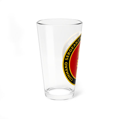 Coin for Command Sergeant Major of the Danish Home Guard (Denmark) (Coat of Arms) Pint Glass 16oz