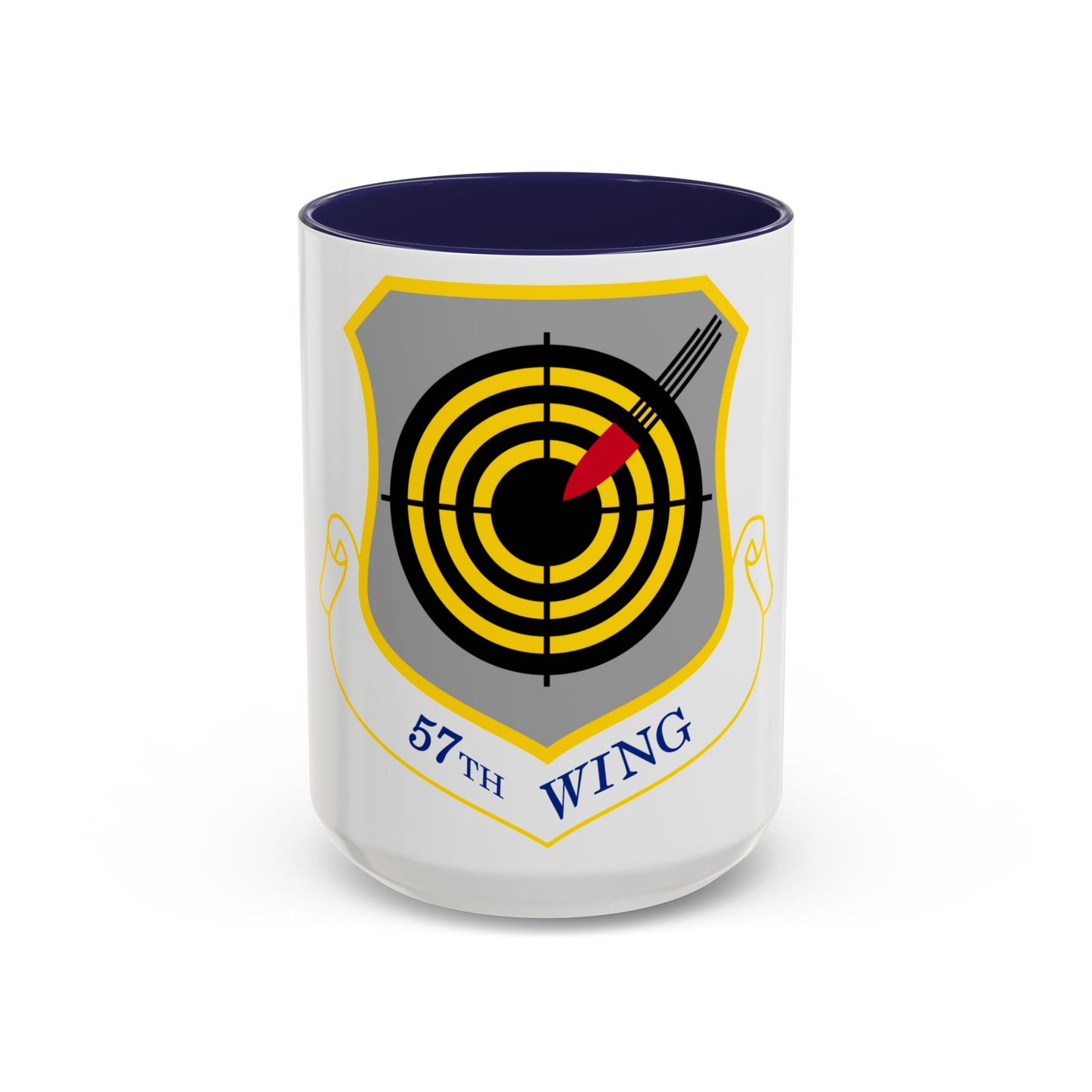 1058px USAF 57th Wing shield (U.S. Air Force) Accent Coffee Mug