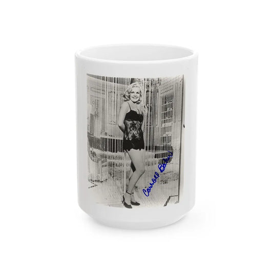 Carroll Baker #53 (Vintage Female Icon) White Coffee Mug-15oz-Go Mug Yourself