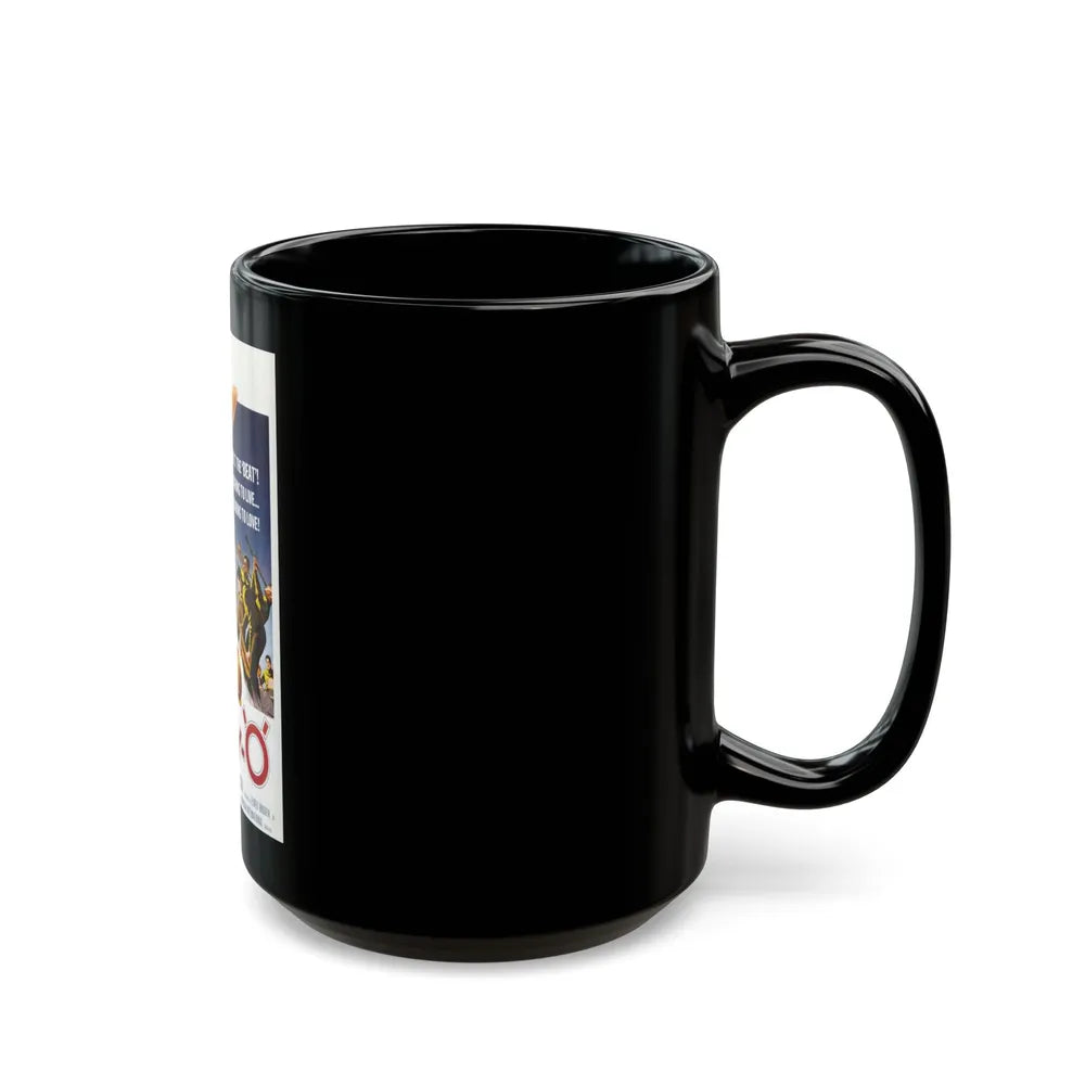 DADDY-O 1958 Movie Poster - Black Coffee Mug-Go Mug Yourself