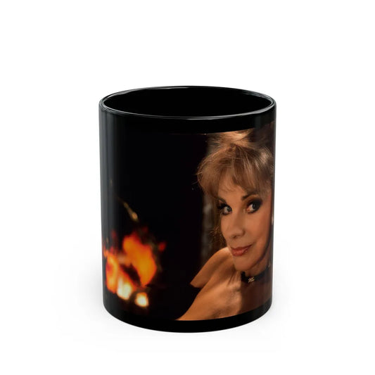 Terry Moore #411 - Unreleased Aug. '84 Playboy Photo from shoot (Vintage Female Icon) Black Coffee Mug-11oz-Go Mug Yourself