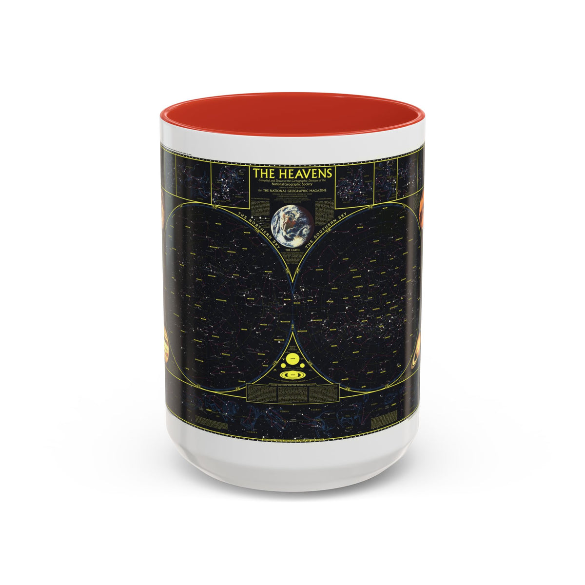 Heavens. The (1970) (Map) Accent Coffee Mug