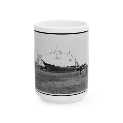 Encampment Of The G.A.R. In Washington, D.C., With Replica Of Ship (U.S. Civil War) White Coffee Mug-15oz-Go Mug Yourself